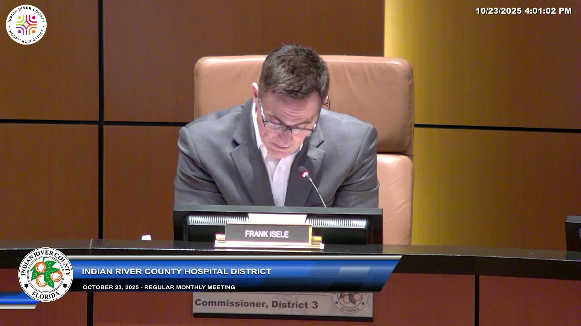 IRC Hospital District Regular Meeting - 10.23.2025